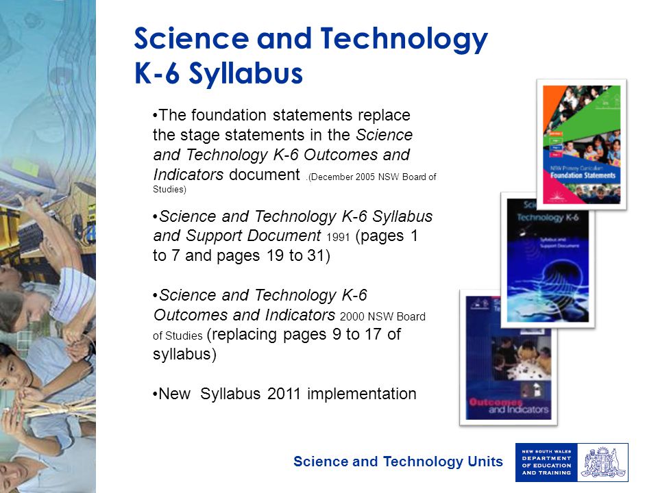 Science and Technology K-6 Syllabus