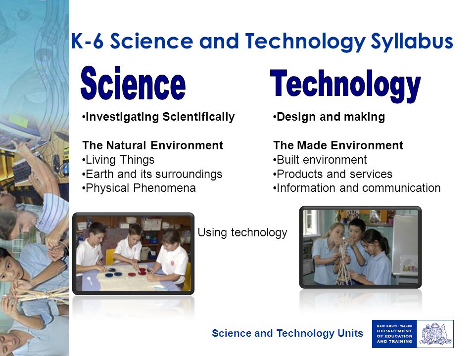 K-6 Science and Technology Syllabus