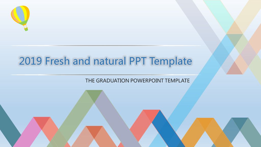 2019 Fresh and natural PPT Template