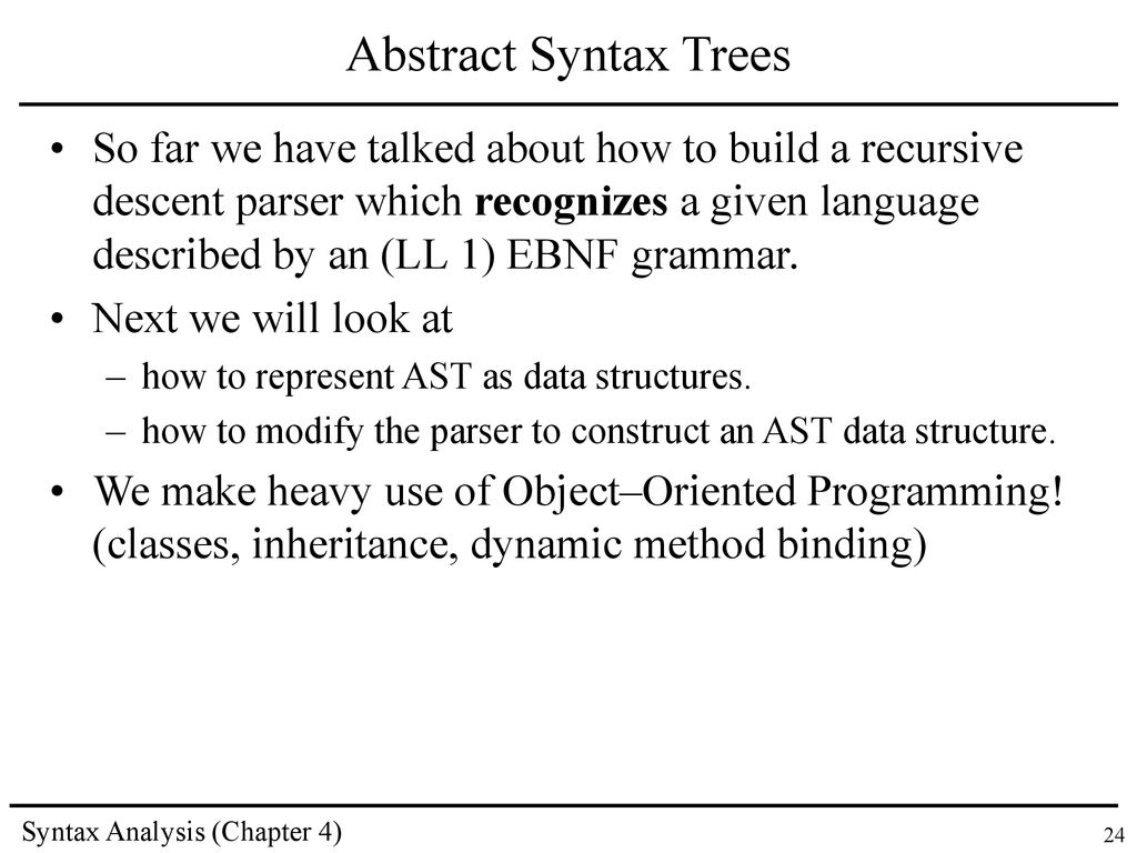 Course Overview PART I: overview material PART II: inside a compiler ...