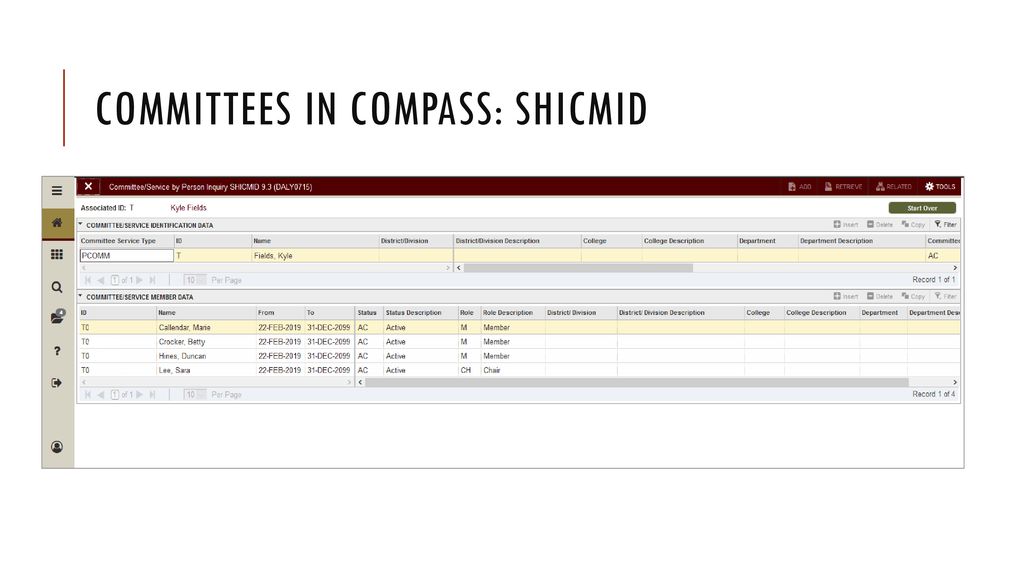 Committees in Compass: SHICMID