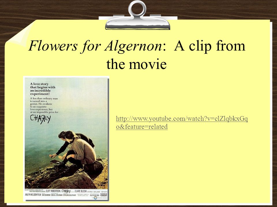 Flowers for Algernon: A clip from the movie