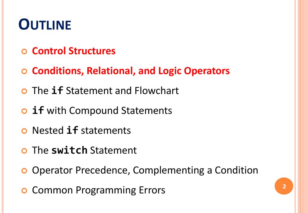 Ics103 Programming In C 4 Selection Structures Ppt Download
