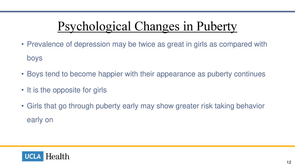 Psychological Changes in Puberty