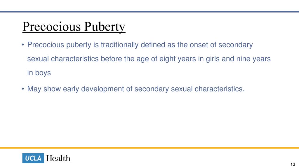 Precocious Puberty