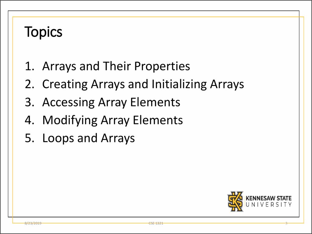 1D Arrays and Lots of Brackets - ppt download