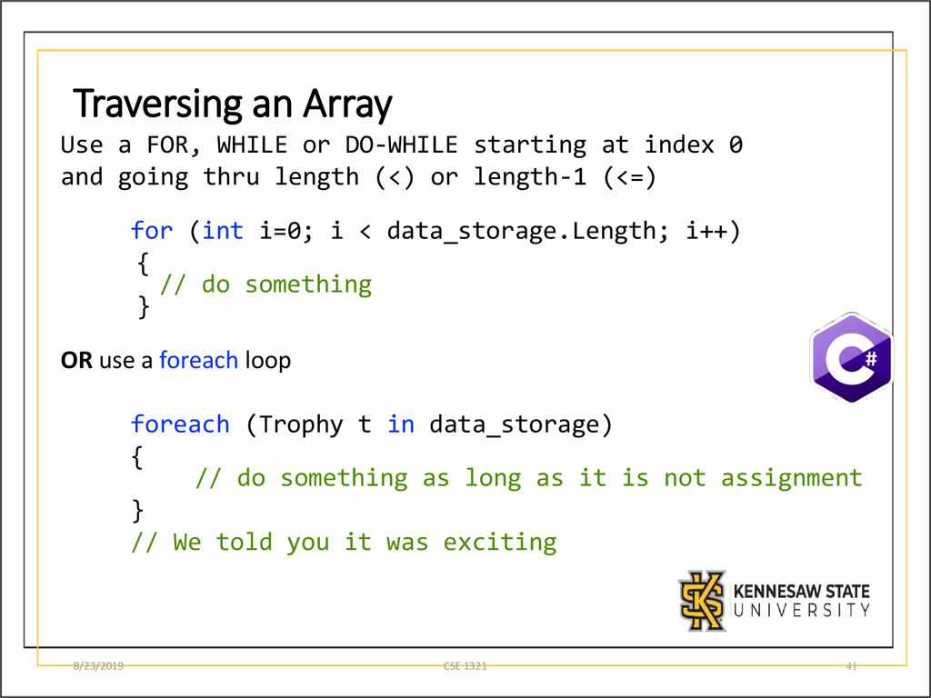 1D Arrays and Lots of Brackets - ppt download