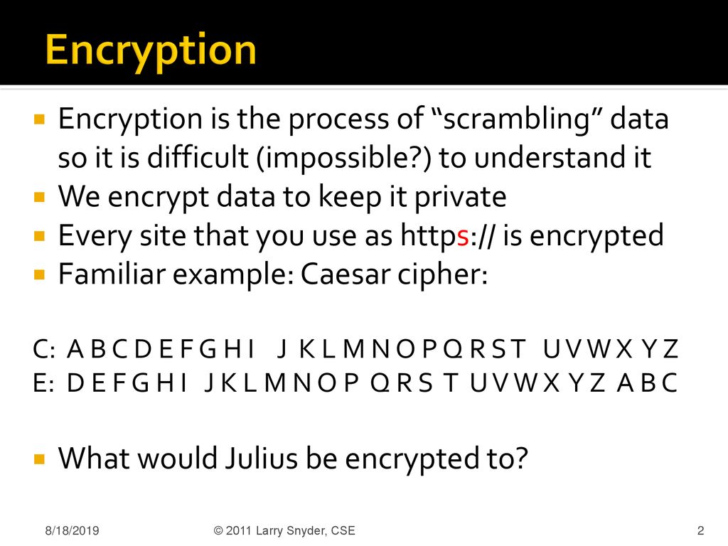 Encryption & Steganography: Amazing Things To Do with Bits - ppt download