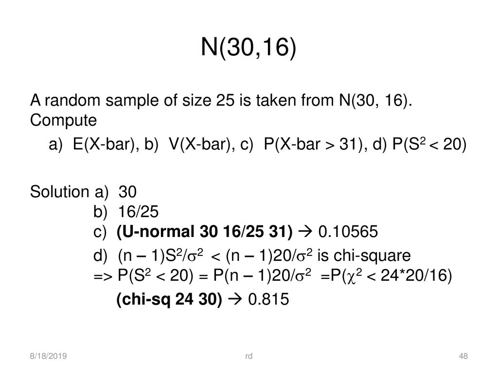 Probability And Statistics Ppt Download