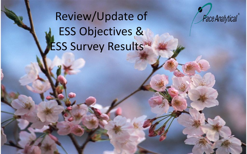 Review/Update of ESS Objectives & ESS Survey Results