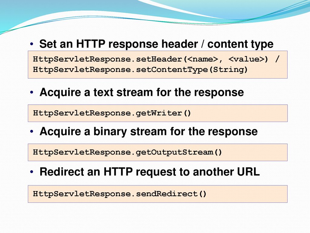 httpservletresponse content type