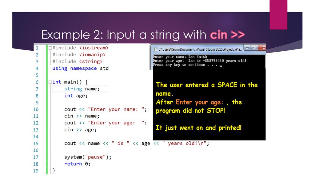 getline() function with companion ignore() - ppt download