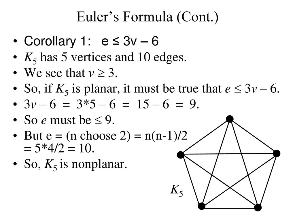 Chapter 10.7 Planar Graphs These class notes are based on material from ...
