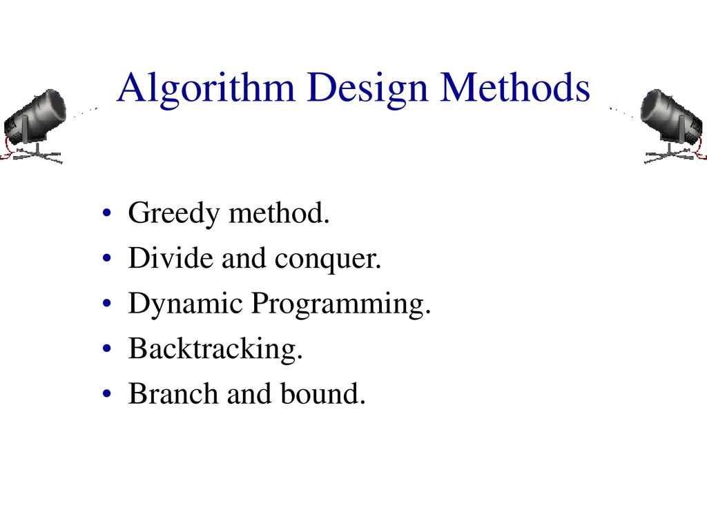 Algorithm Design Methods - ppt download
