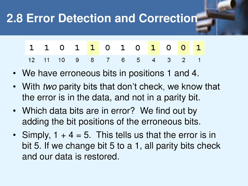 2.8 Error Detection And Correction - Ppt Download