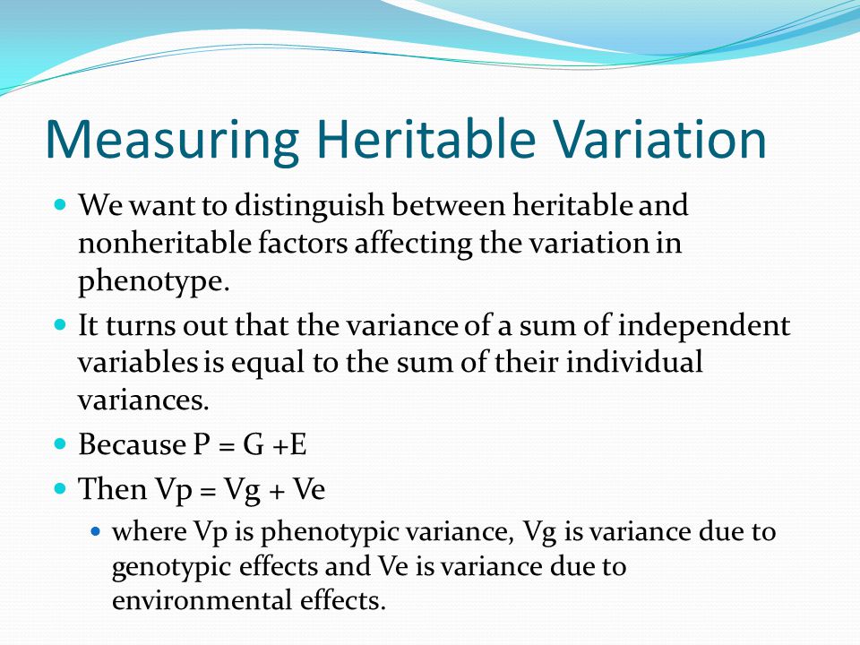 Chapter 7 Quantitative Genetics Ppt Video Online Download