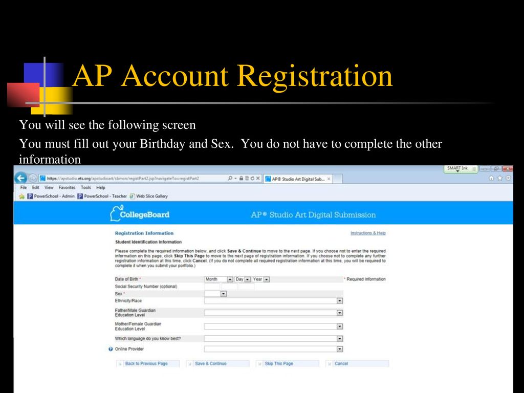 AP Account Registration