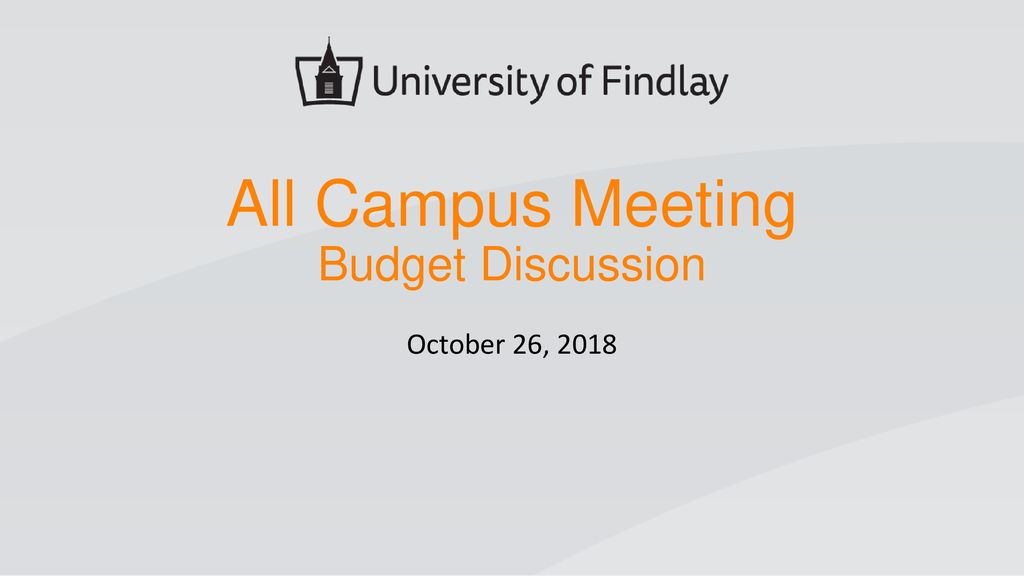 All Campus Meeting Budget Discussion