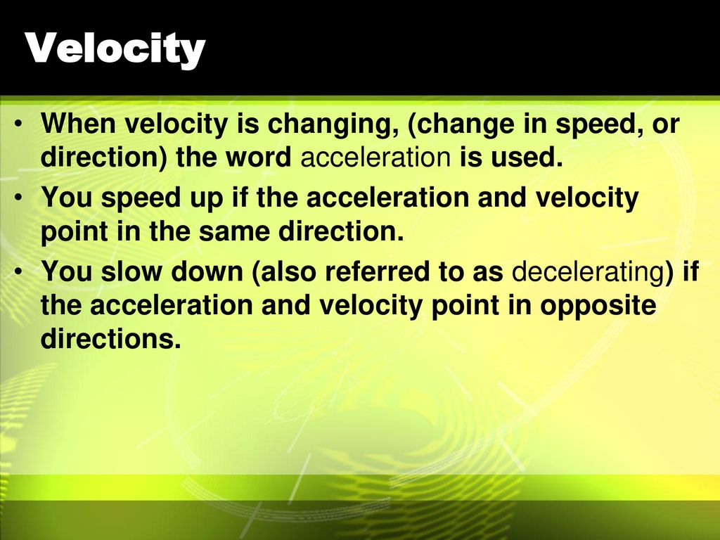 Motion, Speed, and Velocity ppt download