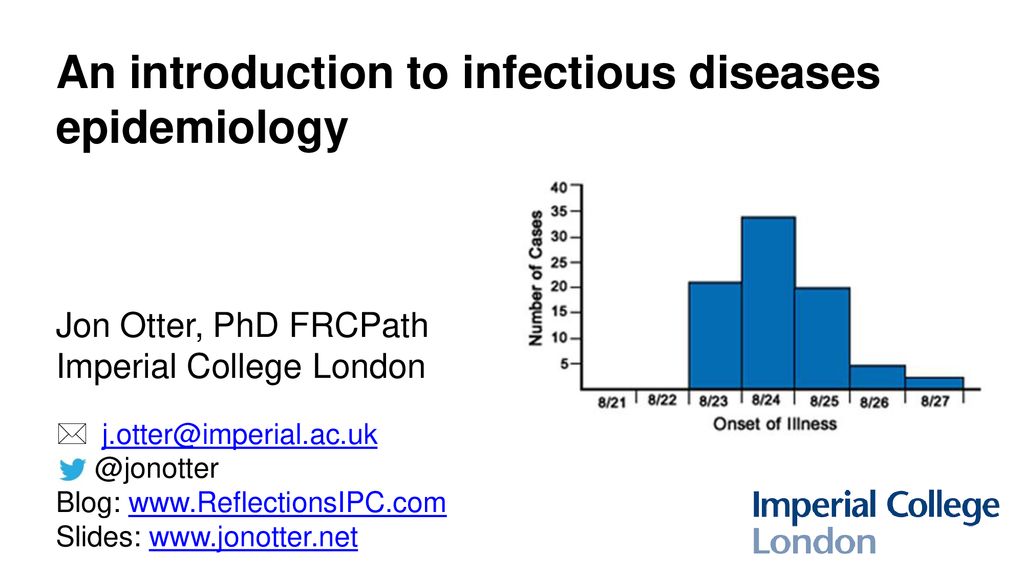 An Introduction To Infectious Diseases Epidemiology Ppt Download