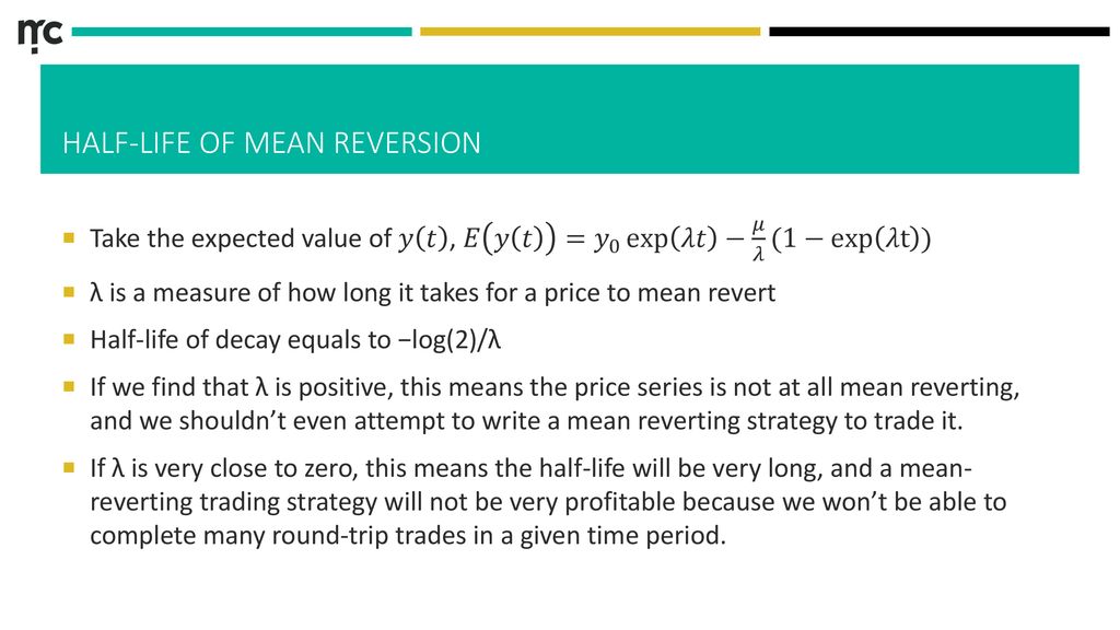 The Basics Of Mean Reversion Ppt Download