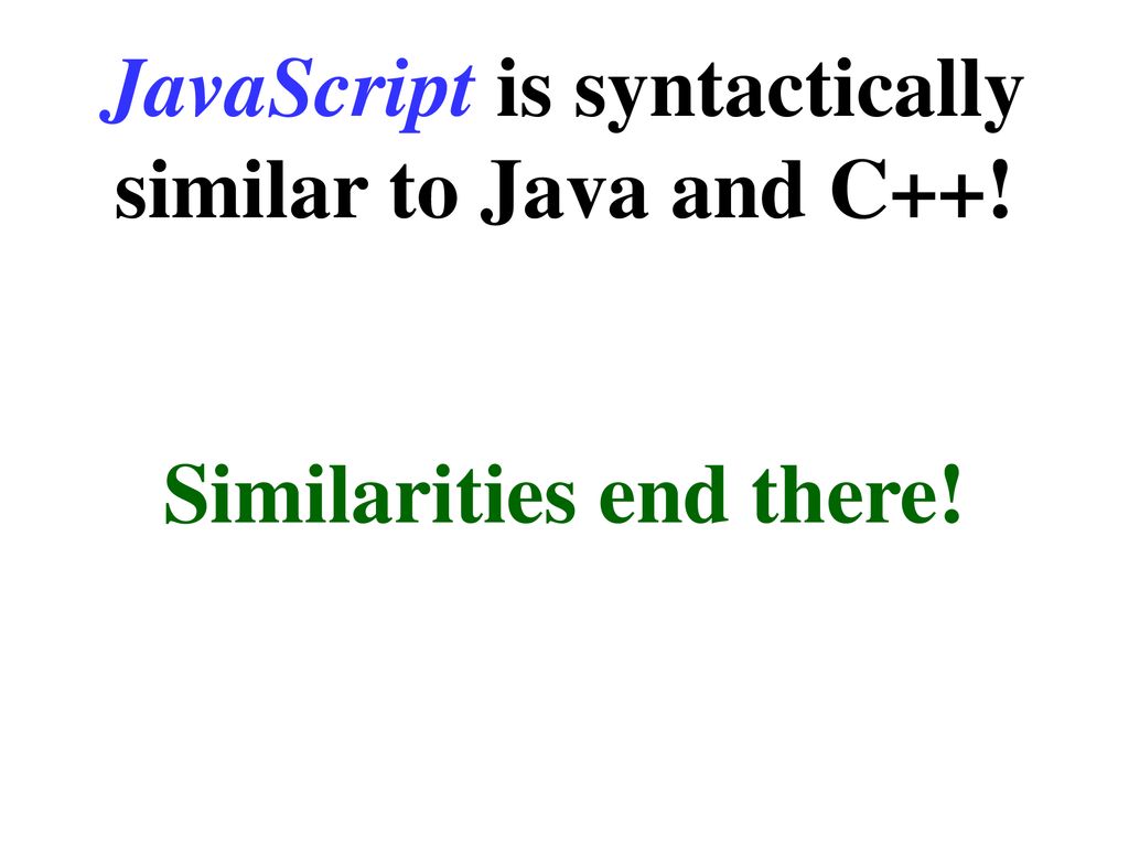 Brief Look InTo JavaScript - ppt download