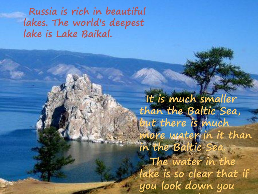 The world deepest lake is lake