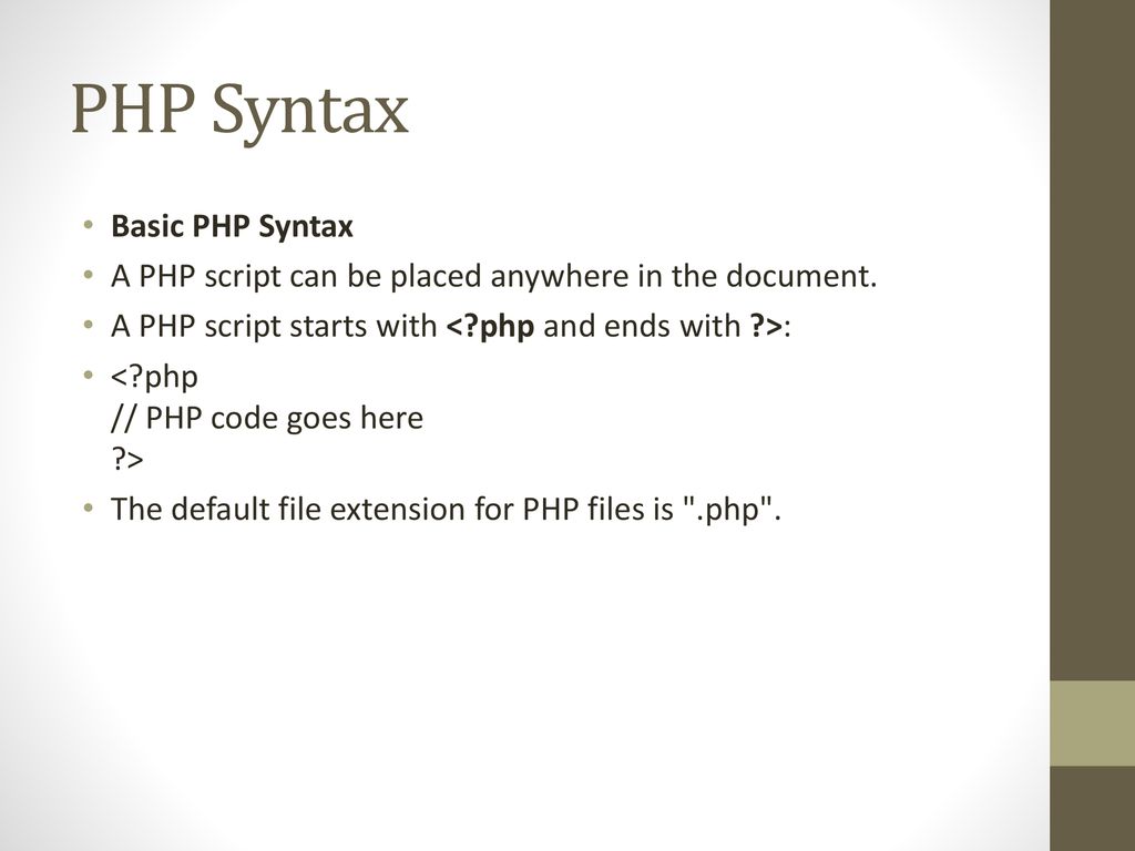 PHP By Prof. B.A.Khivsara Note: The material to prepare this ...