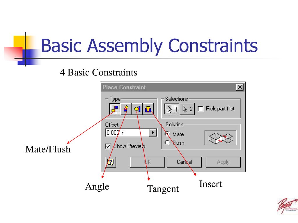 Basic Assembly Constraints - ppt download