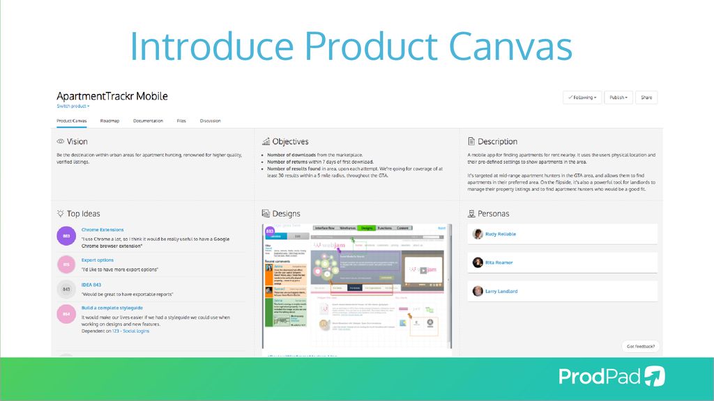 Introduce Product Canvas
