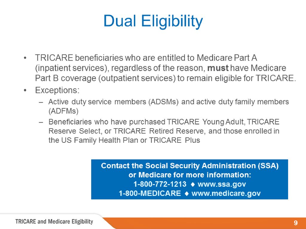 Using Tricare And Medicare Ppt Download