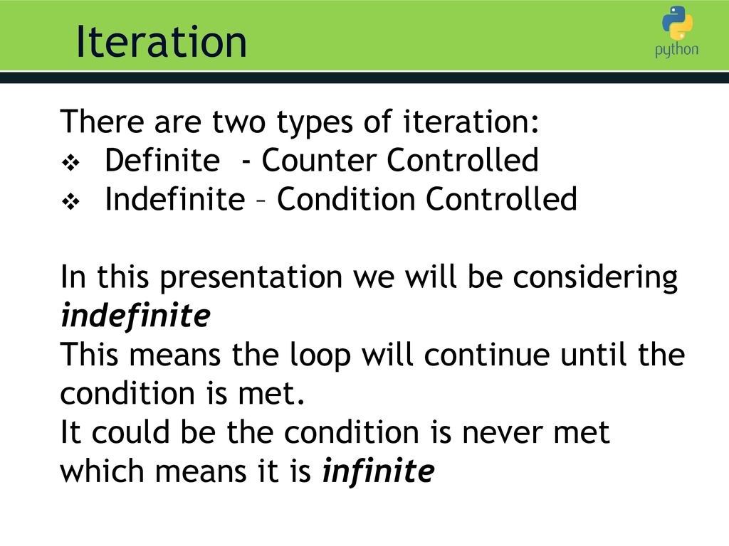 Iteration while loops ppt download