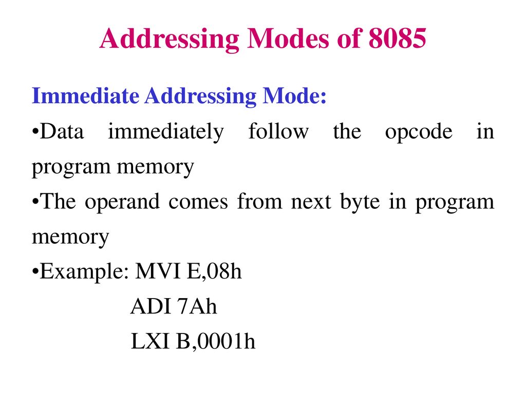 Addressing modes of ppt download