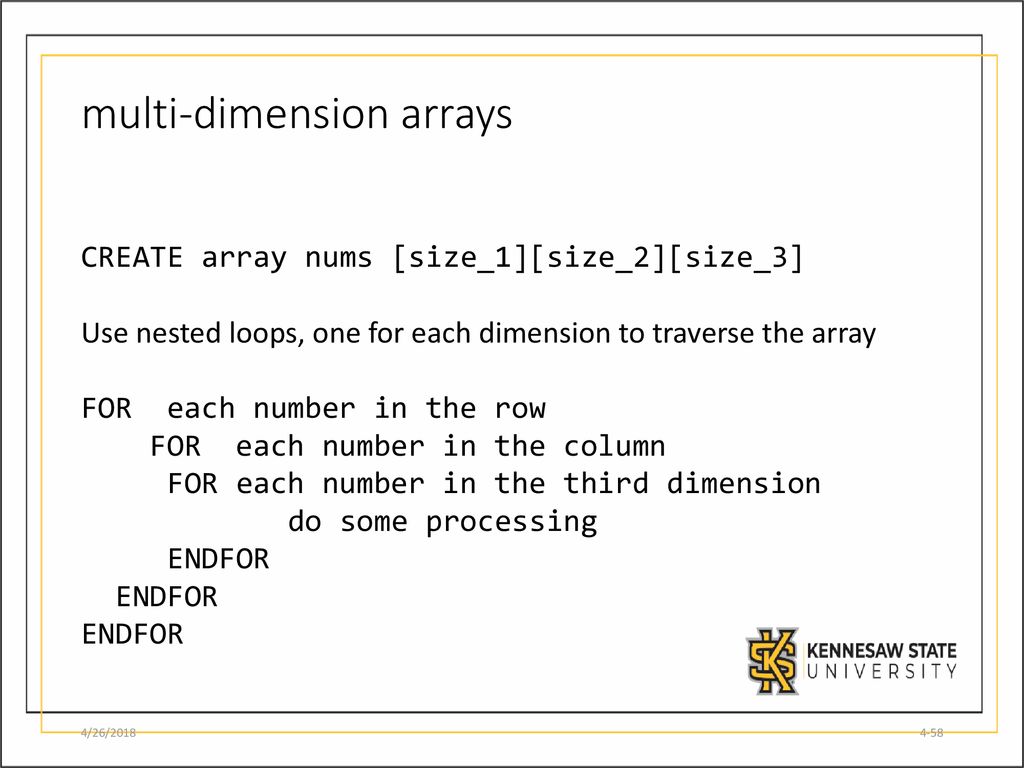 Ps Module 7 – Part II 2D Arrays and LISTS 8/29/2019 CSE 1321 Module ppt ...