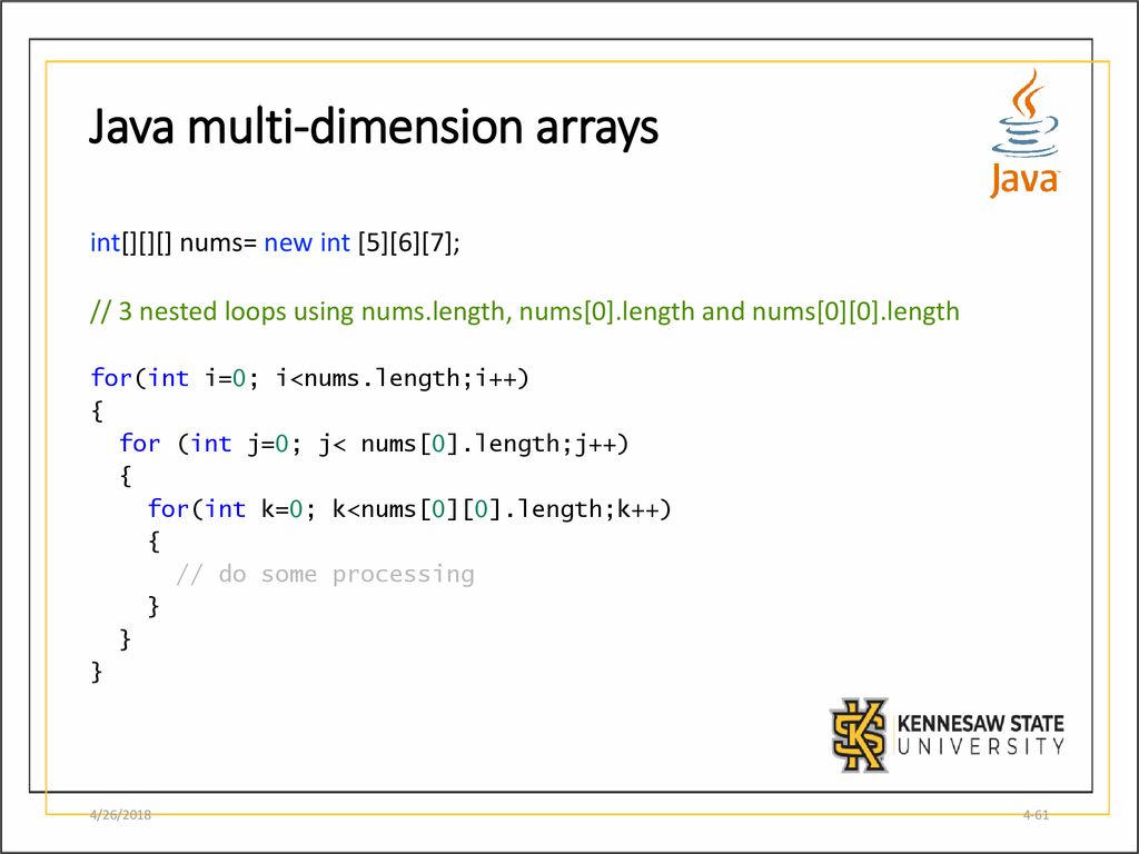 Ps Module 7 – Part II 2D Arrays and LISTS 8/29/2019 CSE 1321 Module ppt ...