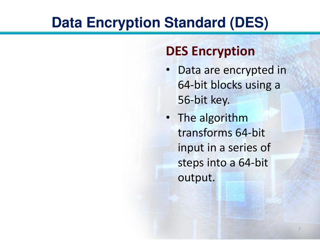 Data Encryption Standard (DES) - ppt download