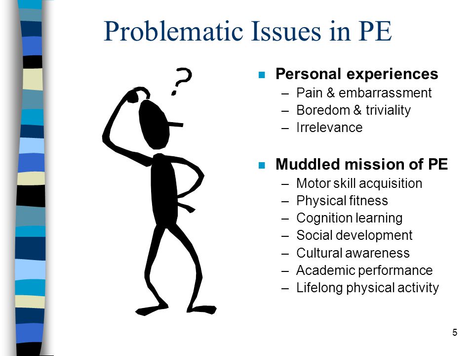 Problematic Issues in PE