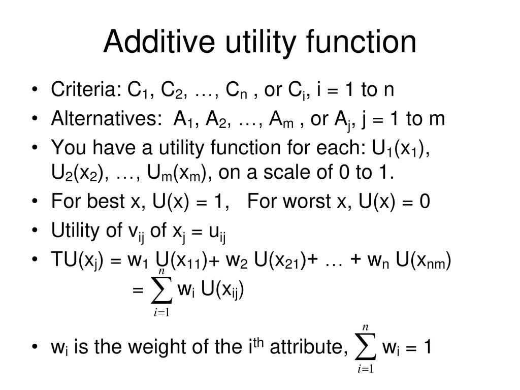 Multi Attribute Decision Making Madm Ppt Download