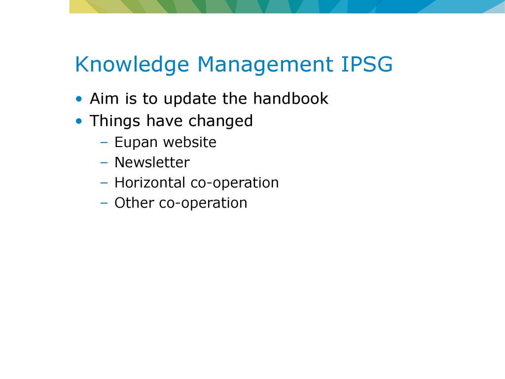 Knowledge Management IPSG