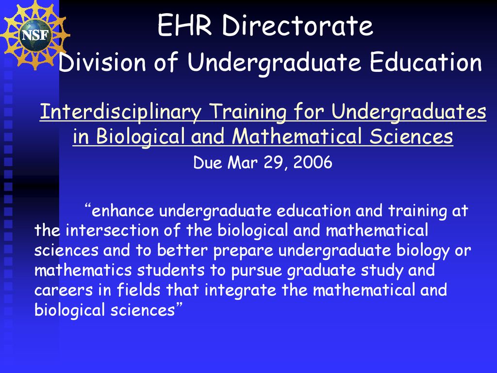 EHR Directorate Division of Undergraduate Education