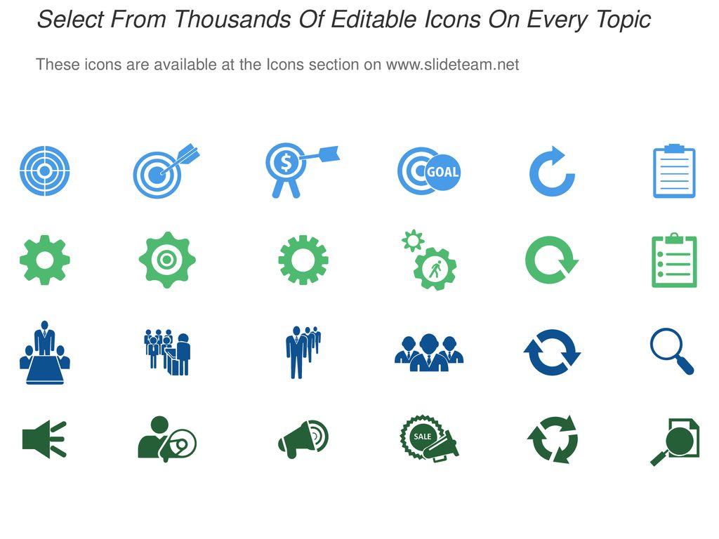 Select From Thousands Of Editable Icons On Every Topic