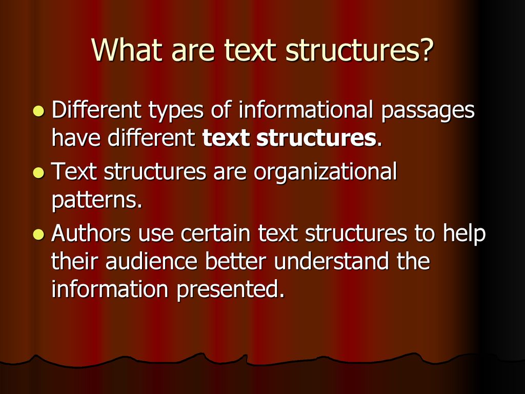 Text Structures Informational Text. - ppt download