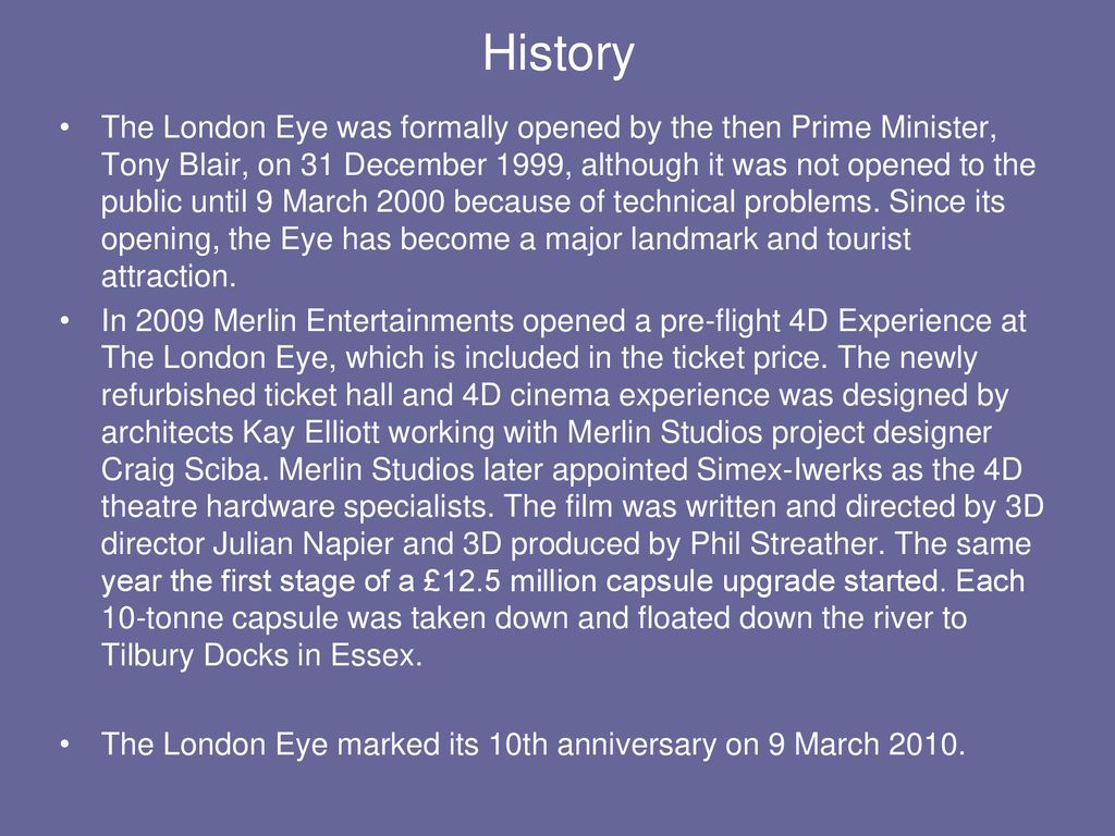 Since Opening in March 2000 the London Eye has become ЕГЭ ответы. Since Opening in March 2000 the London Eye has become.