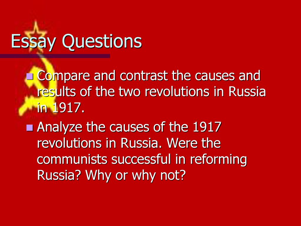 russian revolution essay topics