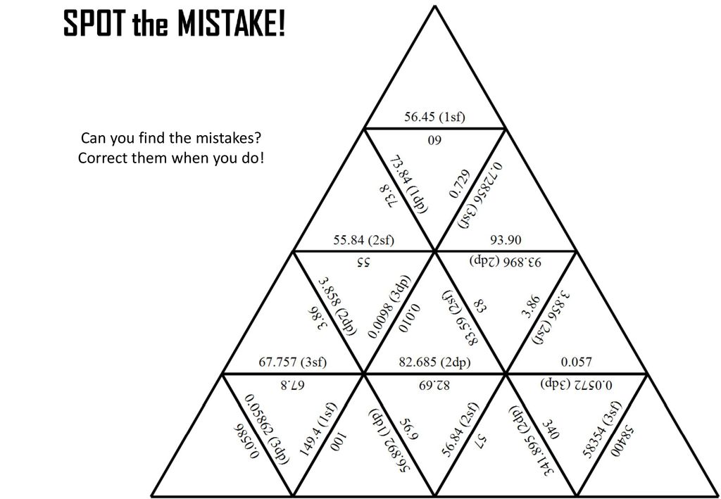 Can you find the mistakes Correct them when you do!