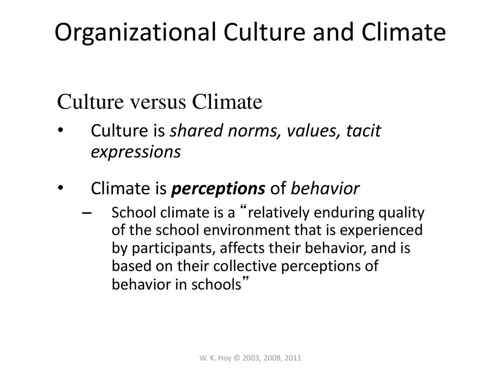 institutional climate definition