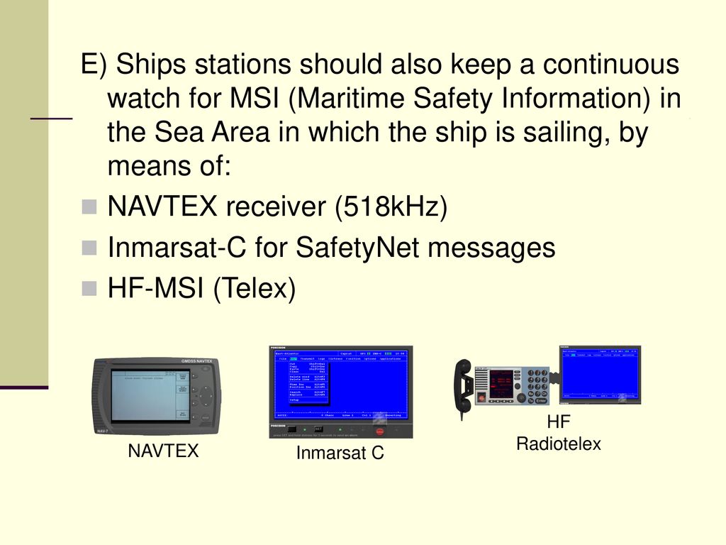 GMDSS ships -radio watch at sea-. - ppt download