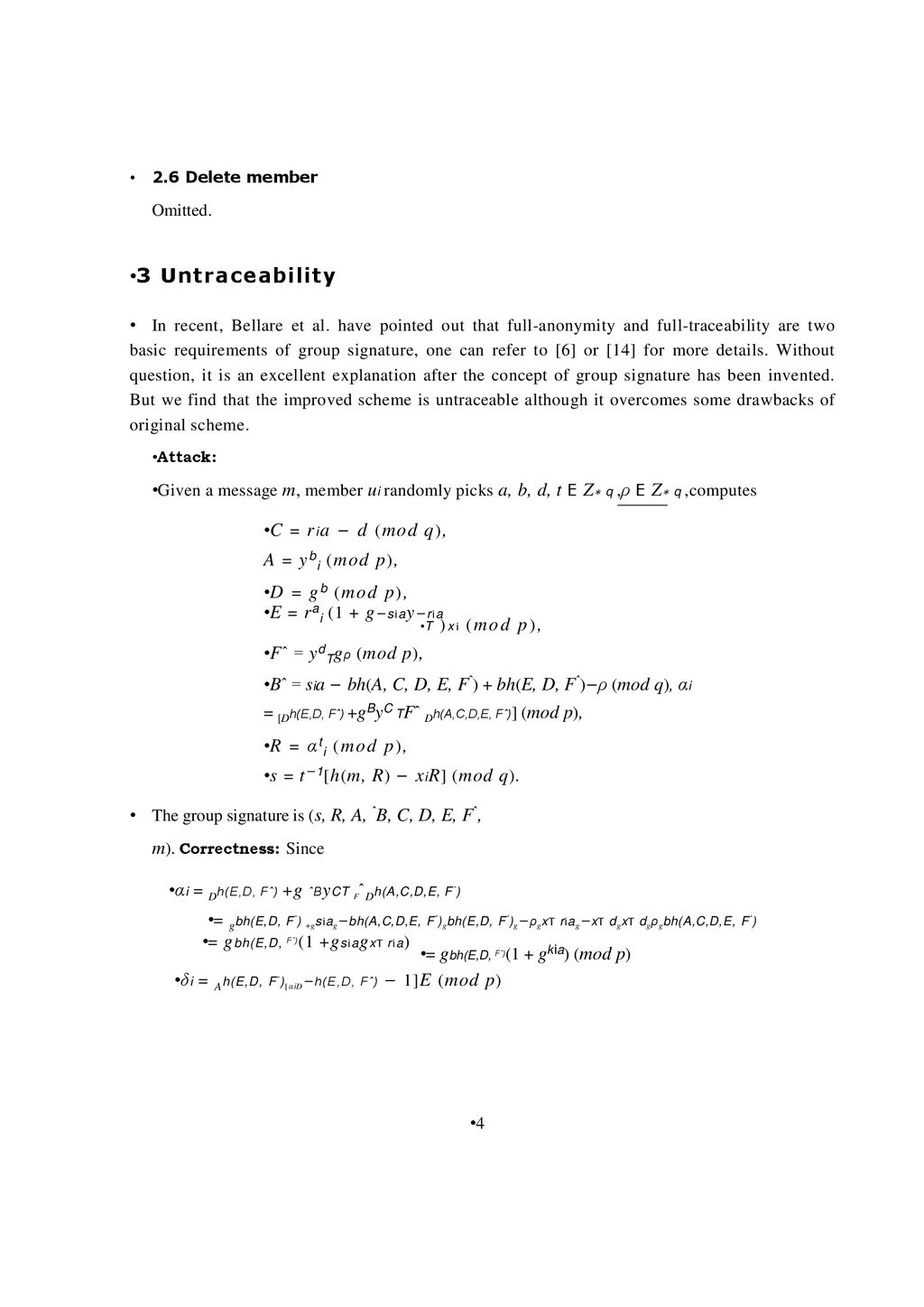 Untraceability Of Wang Fu Group Signature Scheme Ppt Download