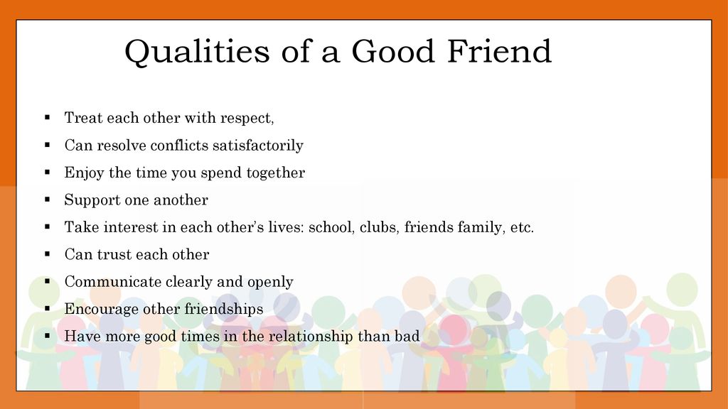 Characteristics of a Good Friend