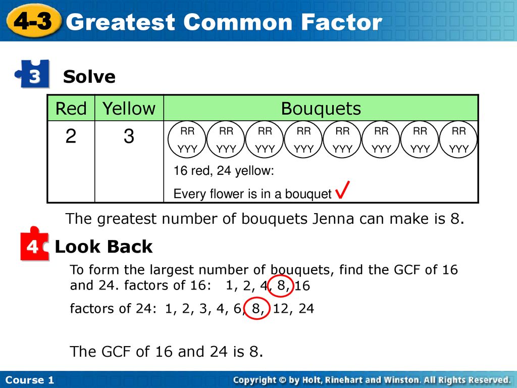 Greatest Common Factor - Ppt Download